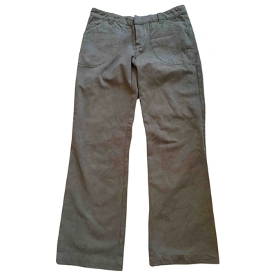 Pre-owned Zadig & Voltaire Large Trousers In Khaki