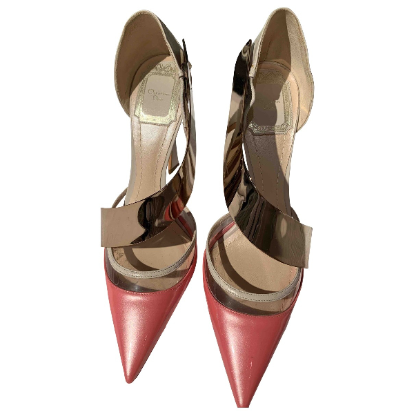 Pre-Owned Dior Pink Leather Heels | ModeSens