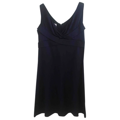 Pre-owned Armani Collezioni Silk Mid-length Dress In Blue