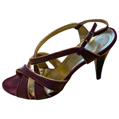 Pre-owned Alejandro Ingelmo Patent Leather Heels In Purple