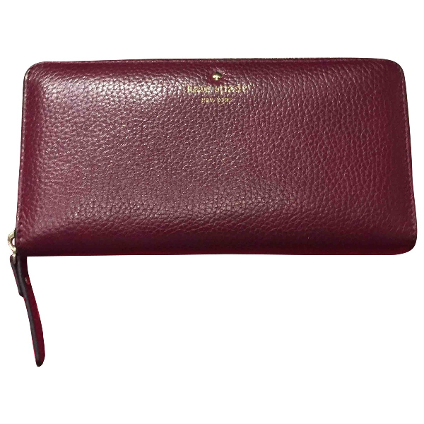 Pre-Owned Kate Spade Burgundy Leather Purses, Wallet & Cases | ModeSens