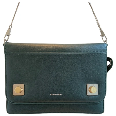 Pre-owned Carven Green Leather Handbag