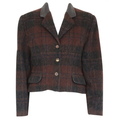 Pre-owned Barbara Bui Wool Short Waistcoat In Brown