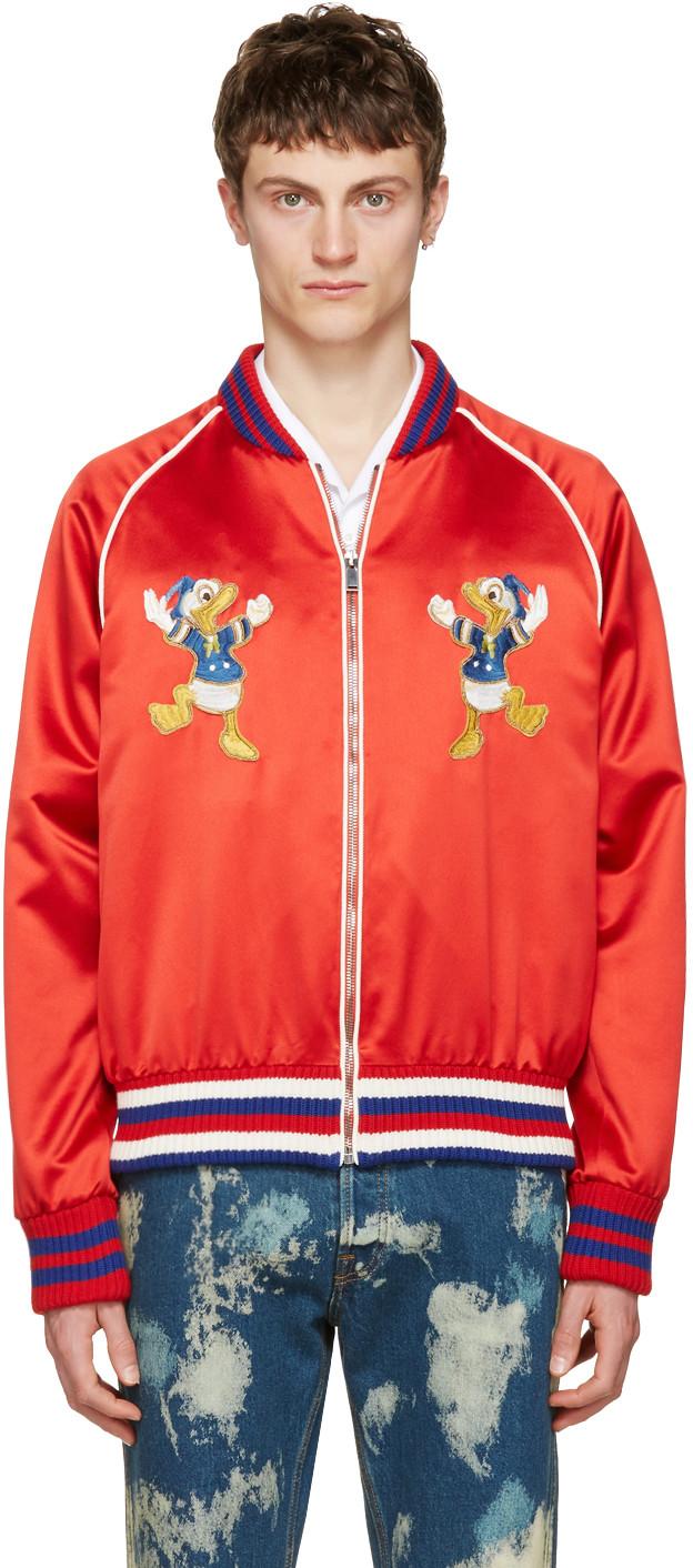 gucci donald duck bomber