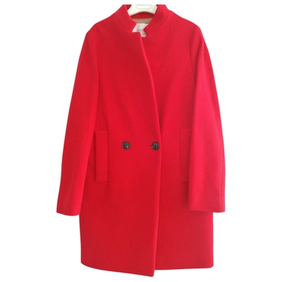 Pre-owned Jucca Wool Coat In Red