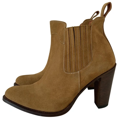 Pre-owned Penelope Chilvers Boots In Camel