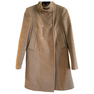 Pre-owned Dondup Wool Coat In Camel