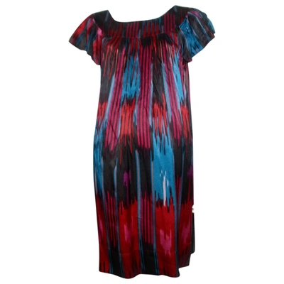 Pre-owned French Connection Silk Mid-length Dress In Multicolour