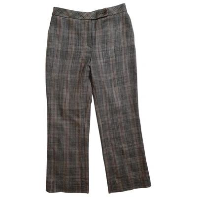 Pre-owned Akris Wool Trousers In Multicolour