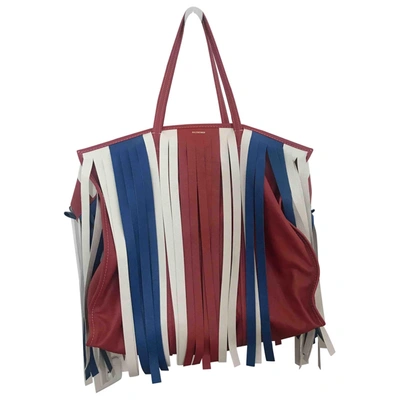 Pre-owned Balenciaga Bazar Bag Leather Tote In Multicolour