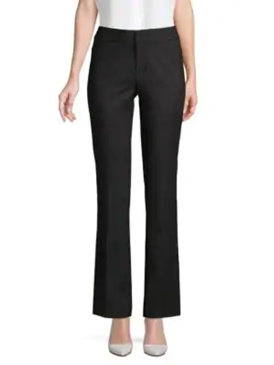 Saks Fifth Avenue Bootcut Cotton-blend Pants In Black