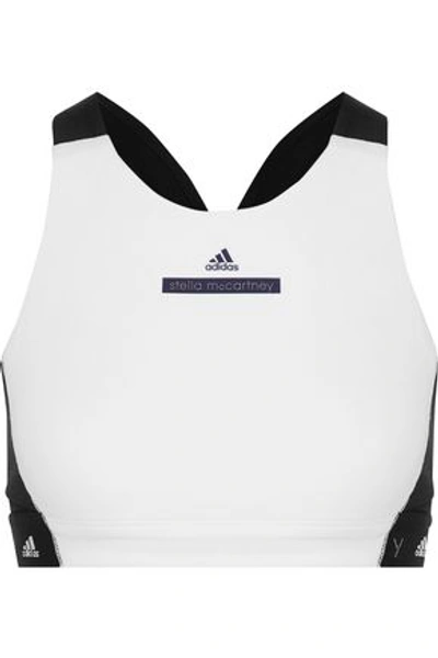 Adidas By Stella Mccartney Trainning Hiit Bra In White-black