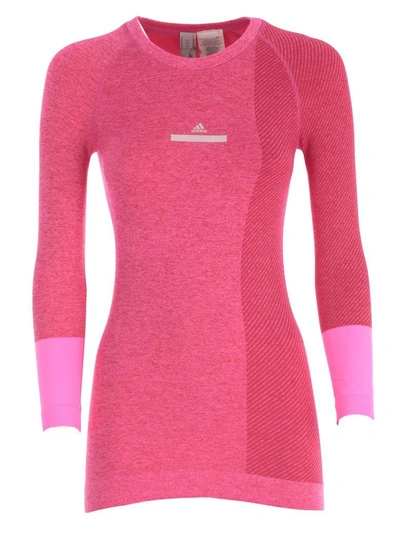 Adidas Originals Adidas By Stella Mccartney Top In Shock Pink Sruby Red F15