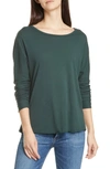 Frank & Eileen Tee Lab Long Sleeve Cotton Jersey Tee In British Racing Green