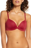 Calvin Klein Form Convertible Deep Plunge Push-up Wireless Bra In Raspberry Jam