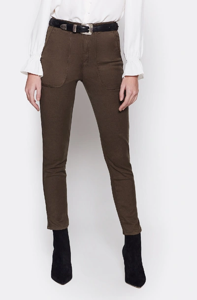 Joie Andira Patch-pocket Skinny Pants In Fatigue
