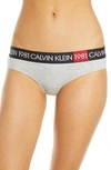 Calvin Klein 1981 Bold Bikini In Grey Heather