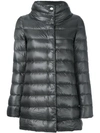 Herno Stand Collar Padded Jacket In Grey