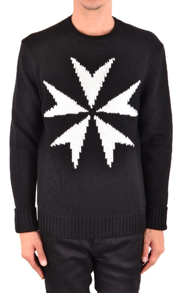 Neil Barrett Black Wool Sweater