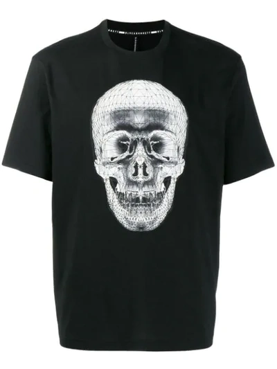 Blackbarrett Wireframe Skull T-shirt In Black