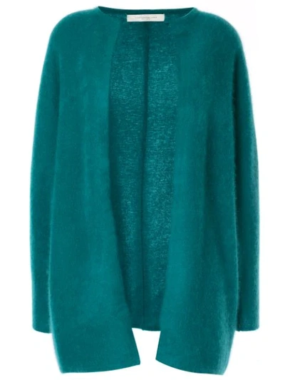 Tomorrowland Oversized Open-front Cardigan In Green