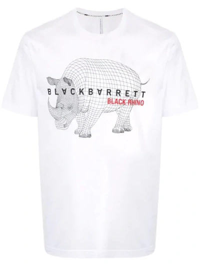 Blackbarrett Graphic Logo T-shirt In White