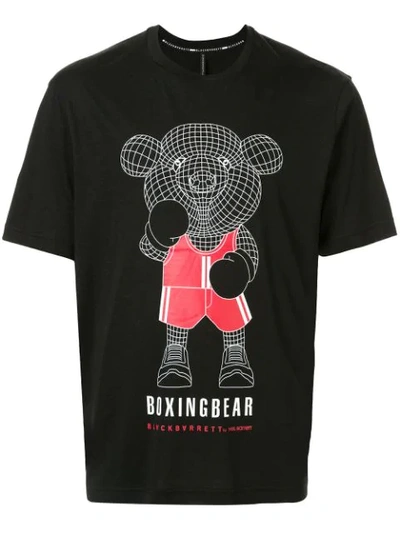 Blackbarrett Bear Print T-shirt In Black