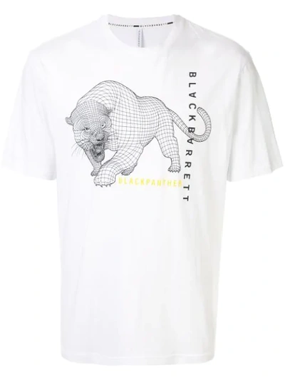 Blackbarrett Trouserher Print T-shirt In White