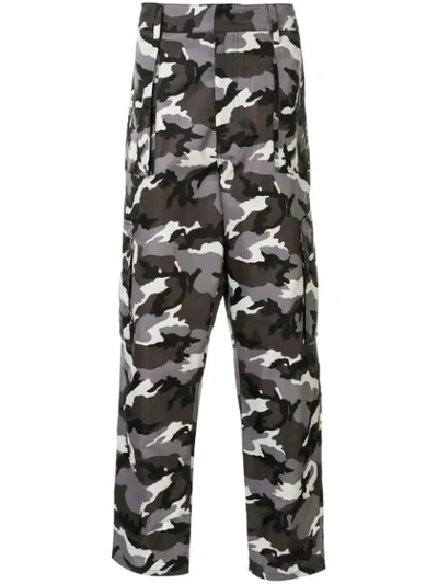 Juun.j Camouflage Print Cargo Trousers In Multicolour