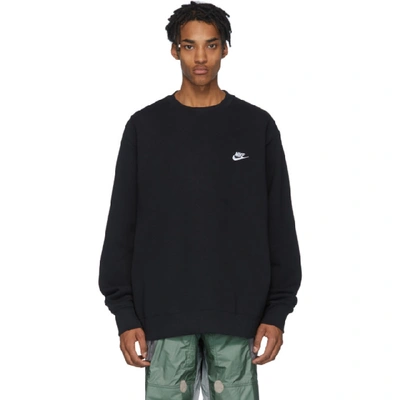 Nike Black Fleece Sportswear Club Sweatshirt