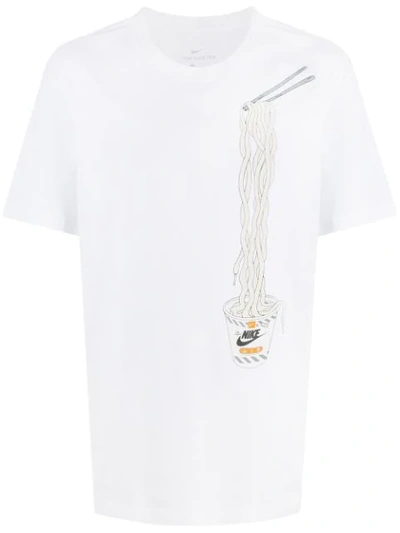 Nike Printed Cotton-jersey T-shirt In White