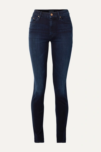 Mother The Super Looker Skinny Jeans In After Party In Dark Denim