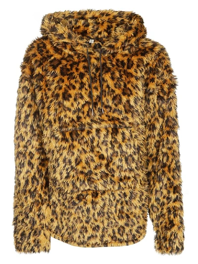 R13 Fantasy Fur Hoodie In Leopard