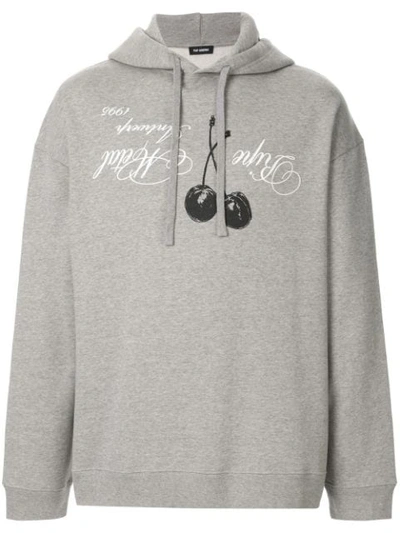 Raf Simons Grey Graphic Print Hoodie