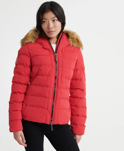 Superdry Arctic Puffer Jacket In Red
