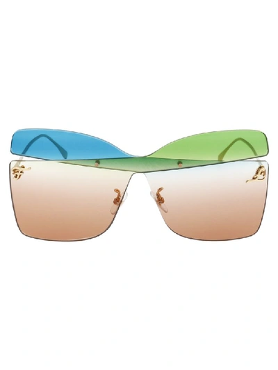 Fendi Sunglasses In Rnbha Blu Verde