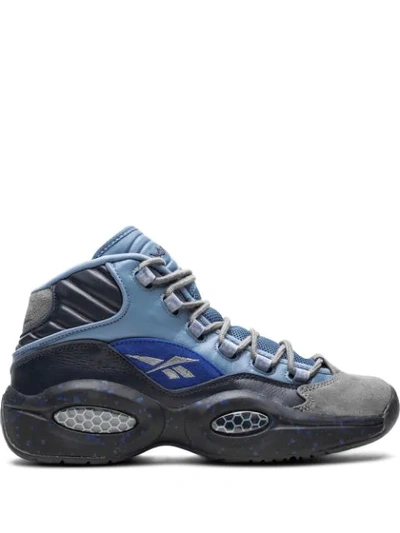 Reebok Question Mid Hi-top Sneakers In Blue