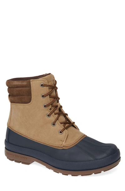 Sperry Cold Bay Duck Boot In Taupe/ Navy