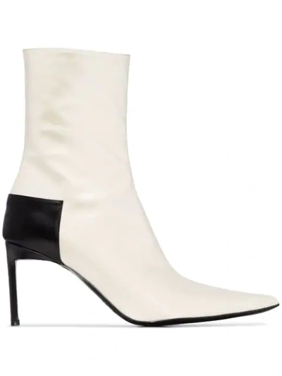 Haider Ackermann Pointed Toe 60mm Boots In White