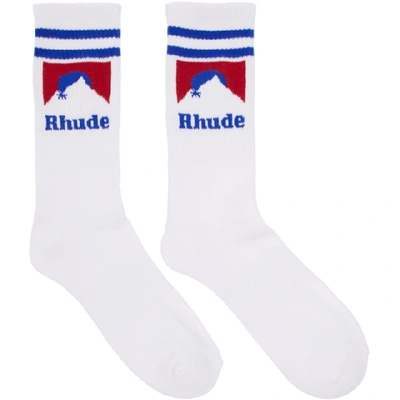 Rhude White Socks