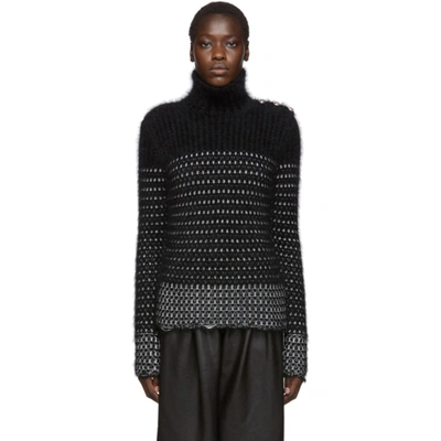 Balmain Lurex Knit Jumper In Eac Black