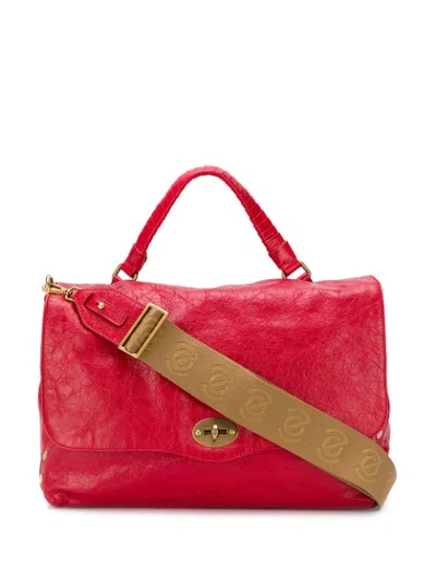 Zanellato Small Postina Leather Bag In Rosso