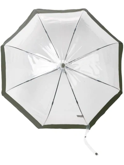 Hunter Panelled Umbrella In Green