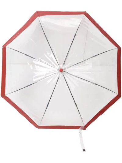 Hunter Panelled Umbrella In Red