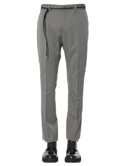 Lanvin Straight Leg Pants In Grey