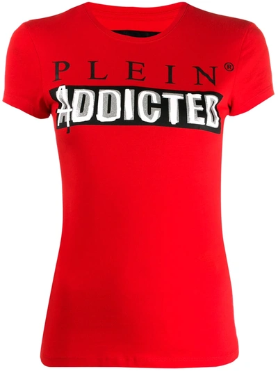 Philipp Plein Logo T-shirt In Red