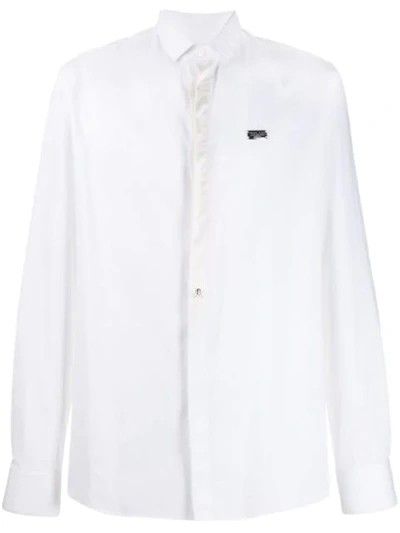Philipp Plein Diamond Cut Shirt In White
