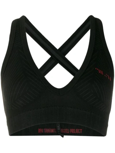 Ben Taverniti Unravel Project Texturierter Sport-bh In Black