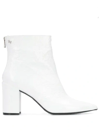 Zadig & Voltaire Glimmer Vernis Boots In White