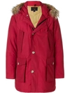 Woolrich Parka Arctic Anorak Rosso In Red